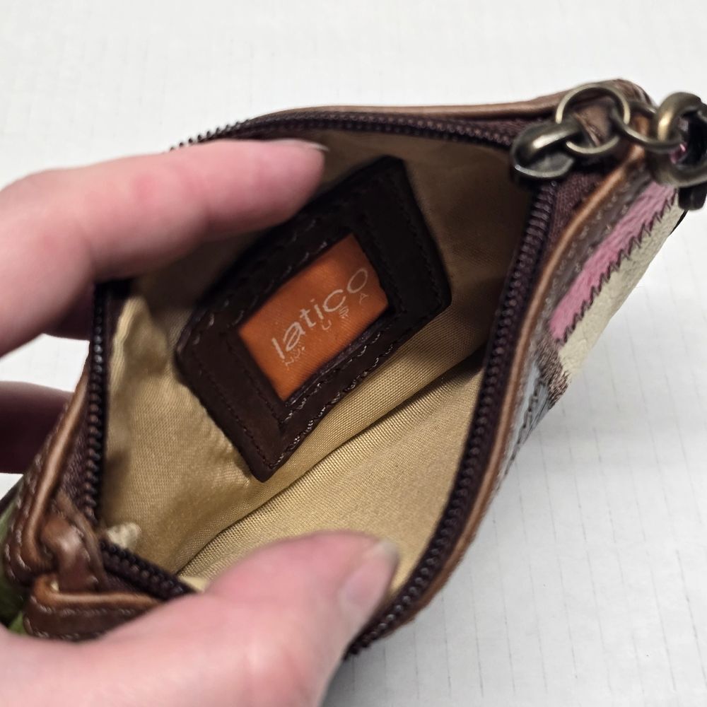 LATICO Patchwork Multicolor Leather Wristlet Boho… - image 6